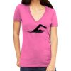 Tultex 214 - Ladies' Slim Fit Fine Jersey V-Neck Thumbnail