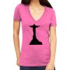 Tultex 214 - Ladies' Slim Fit Fine Jersey V-Neck Thumbnail