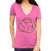 Tultex 214 - Ladies' Slim Fit Fine Jersey V-Neck Thumbnail