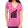 Tultex 214 - Ladies' Slim Fit Fine Jersey V-Neck Thumbnail