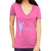 Tultex 214 - Ladies' Slim Fit Fine Jersey V-Neck Thumbnail